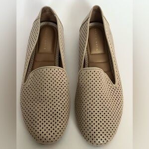 Kelly & Katie Cream Perforated Loafers